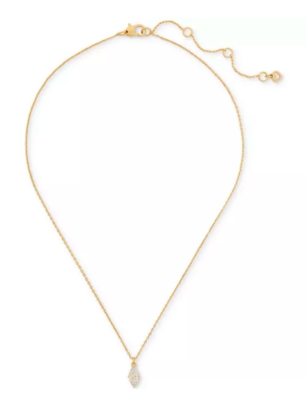 NWT! Kate Spade Signature Solitaire Pendant Necklace - Picture 3 of 8